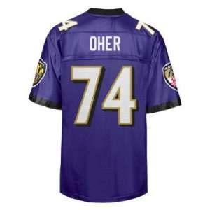  Baltimore Ravens jersey #74 Oher purple jerseys size 48 56 