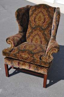 Ralph Lauren? Paisley Fabric Wing Chair  