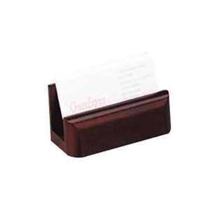   Business card holder accommodates 50 standard size business cards