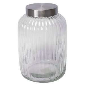  Housewares International 177 Ounce Barrel Style Glass Storage 