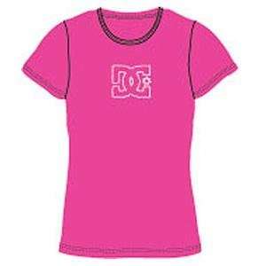  DC Womens Strand T Shirt   Large/Crazy Pink Automotive