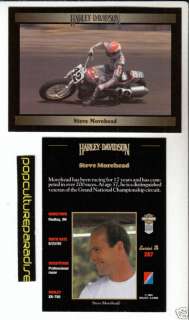 STEVE MOREHEAD 1993 HARLEY DAVIDSON MOTORCYCLE CARD  