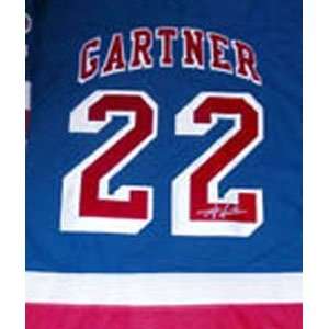  Mike Gartner Memorabilia Signed New York Rangers Authentic 