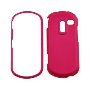  Rubber Coated Plastic Phone Cover Case Hot Pink For 