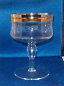 VINTAGE CRYSTAL STEMMED WINE GLASSES GOLD SILVER TRIM RUMANIA ROMANIA 