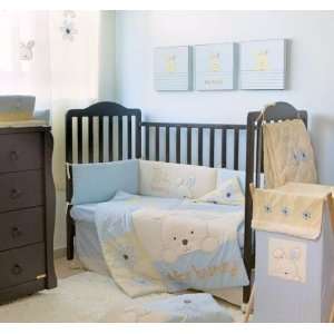 Baby Crib Bedding Set Boy Blue Bunny Crib Bedding Collection 4 Pc Crib 