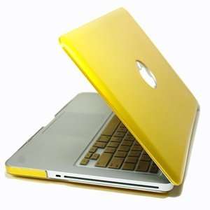  Yellow hard case cover + Gold Metallic Keyboard cover for Macbook 