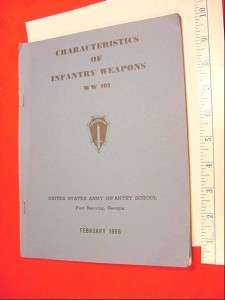 INFANTRY WEAPONS VIETNAM Military Manual Book  