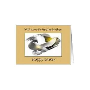 Step Mother Happy Easter / Religious / White Dove Card