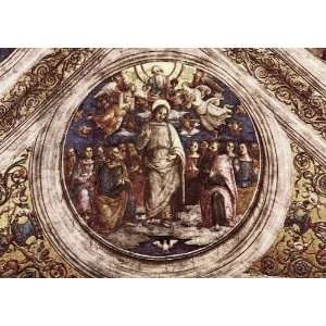  6 x 4 Greeting Card Perugino Pietro The Holy Trinity and 