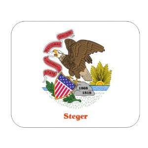  US State Flag   Steger, Illinois (IL) Mouse Pad 