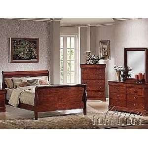 Acme Furniture Louis Phillipe II Cherry Finish Bedroom 9 piece 09797EK 