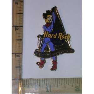 Hard Rock Cafe Hotel Pin, Welcome Cowboys, Cowgirl Red Boots, Black 