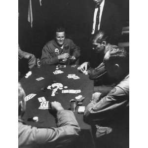  US Soldiers Playing Poker While Stationed Abroad 