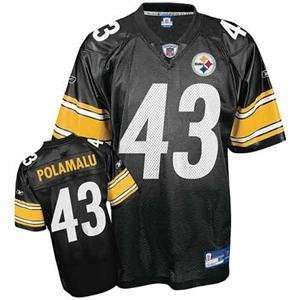 Troy Polamalu #43 Pittsburgh Steelers Youth NFL Replica Player Jersey 