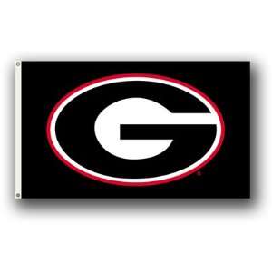    Georgia Bulldogs Flag 3x5 Black G College