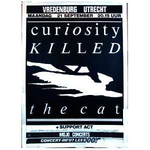    CURIOSITY KILLED THE CAT 1987 TOUR CONCERT POSTER 