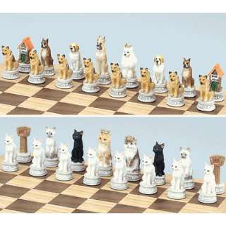  Cats vs Dogs Chessmen Toys & Games