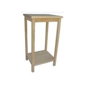 International Concepts Unfinished Portman Accent Table   RTAOT 42 