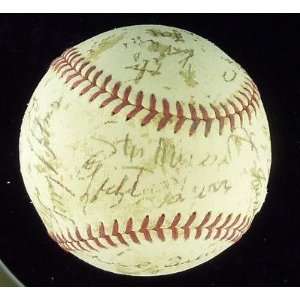  Autographed Stan Musial Baseball   + 22 Nl Old Timers Jsa 