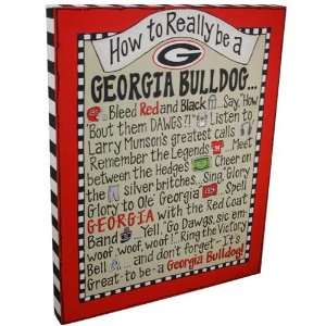  Georgia Bulldogs How To Canvas