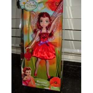  Disney Fairies Rosetta Poppy Flower Fairy Doll Toys 