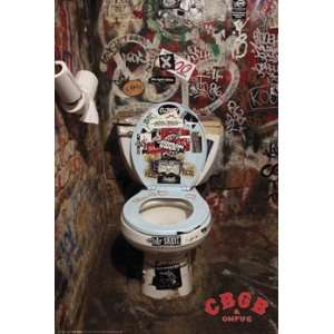 CBGBS BATHROOM OMFUG POSTER 24 X 36 #4367 