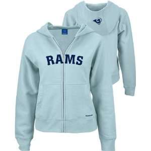 St. Louis Rams Light Blue Juniors Full Zip Hooded Sweatshirt  