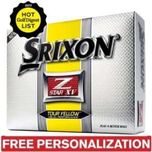  Srixon Mens Z Star XV Tour Yellow Golf Balls 2011   12 