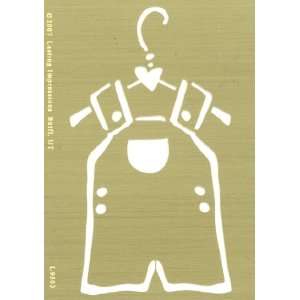  Brass 4x6 Embossing Template Baby Boy Clothes