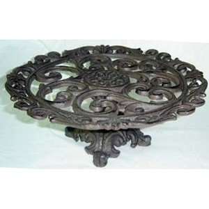  CAST IRON 14 FOOTED CAKE PLATE