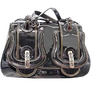  Fendi B Medium Patent Leather Handbag 