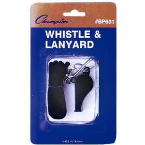  Sports Plastic Whistle With Lanyard   12 Pack
