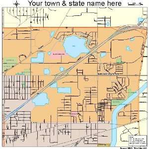  Street & Road Map of East Lake Orient Park, Florida FL 