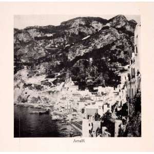  1912 Print Amalfi Italy Campania Gulf Salerno Ravine Monte 