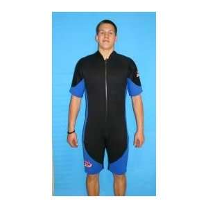  Mens Shorty Style Blue/black Wetsuit 8910 Size Xl Sports 