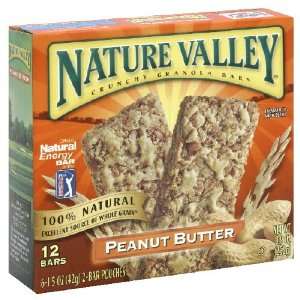 Nature Valley Granola Bars Peanut Butter, 12 Count Box (Pack of 6 
