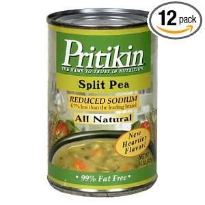 Pritikin Split Pea Soup, 15 Ounce Tins Grocery & Gourmet Food