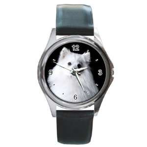  japanese spitz 6 Round Leather Watch CC0706 Everything 