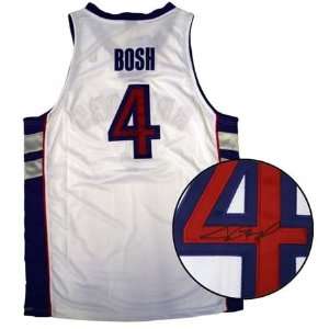 Chris Bosh Signed Pro White Reebok Jersey