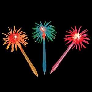  Colorful Light Up Spiky Ball Pens (2 dz) Toys & Games