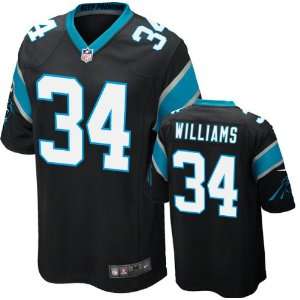  DeAngelo Williams Youth Jersey Home Black Game Replica 