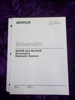Caterpillar E240B/EL240B Excavator Hydraulic Schematic  