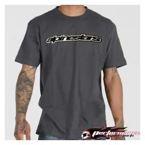  Alpinestars Spelled Out T Shirt , Color Gray, Size 2XL 