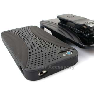 Protect your Apple iPhone 4S with Air Matrix Black Hybrid Gel Case 
