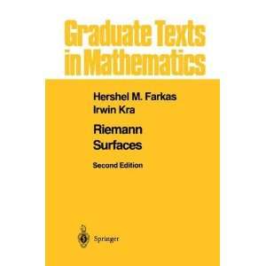  Riemann Surfaces (Graduate Texts in Mathematics) (v. 71 