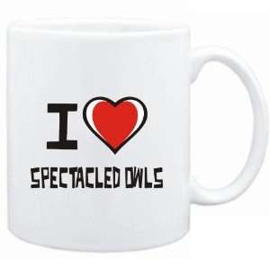  Mug White I love Spectacled Owls  Animals Sports 