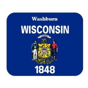  US State Flag   Washburn, Wisconsin (WI) Mouse Pad 