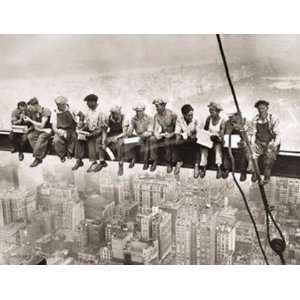   Atop a Skyscraper, c.1932 by Charles C. Ebbets 50x39