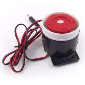   Gino DC12V 3.5mm Plug Plastic Cylinderical Alarm Speaker Automotive